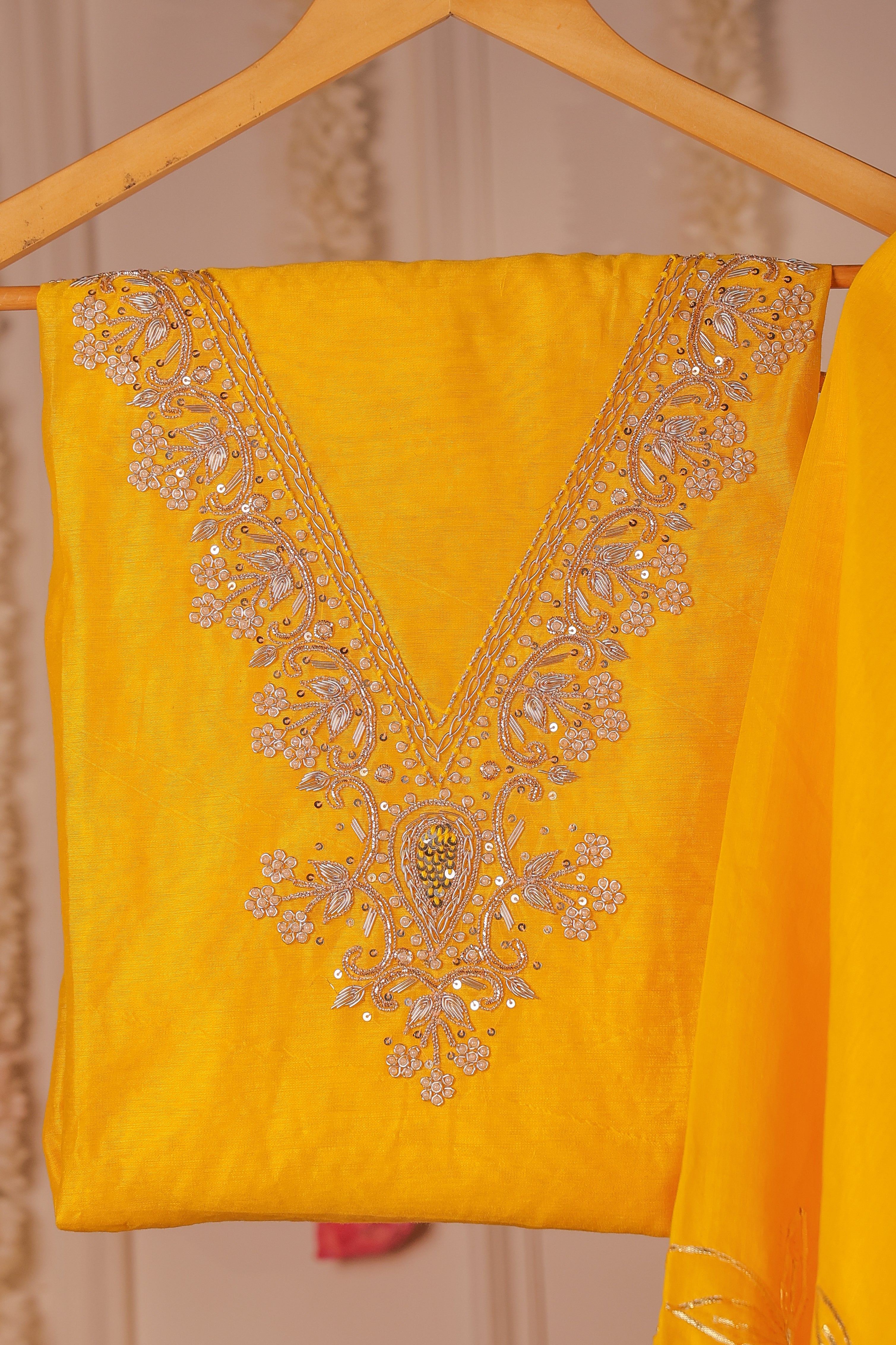 Haldi Opulence Semi-Stitched Lehenga Set
