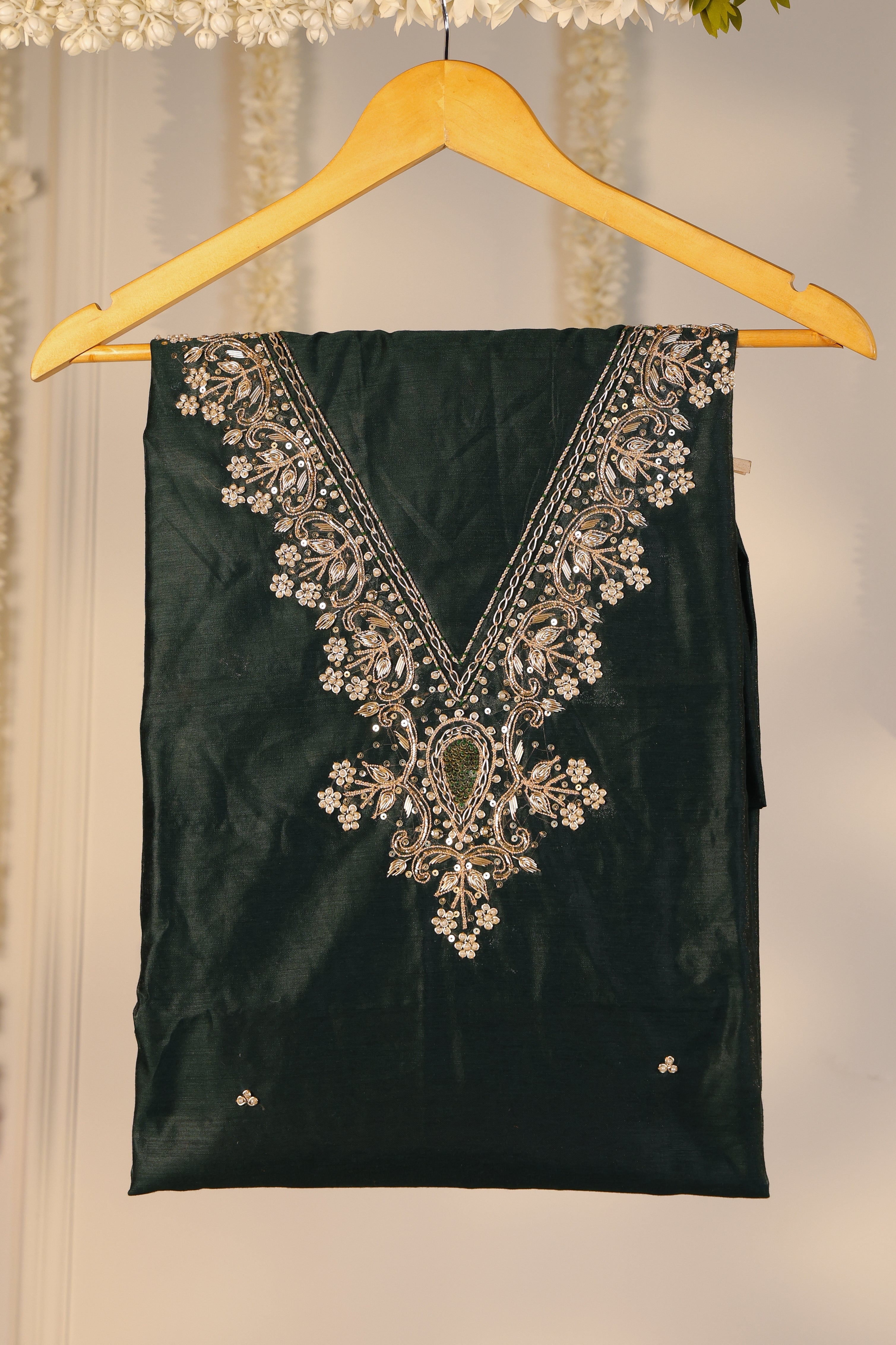 Emerald Royale Semi-Stitched Lehenga Set