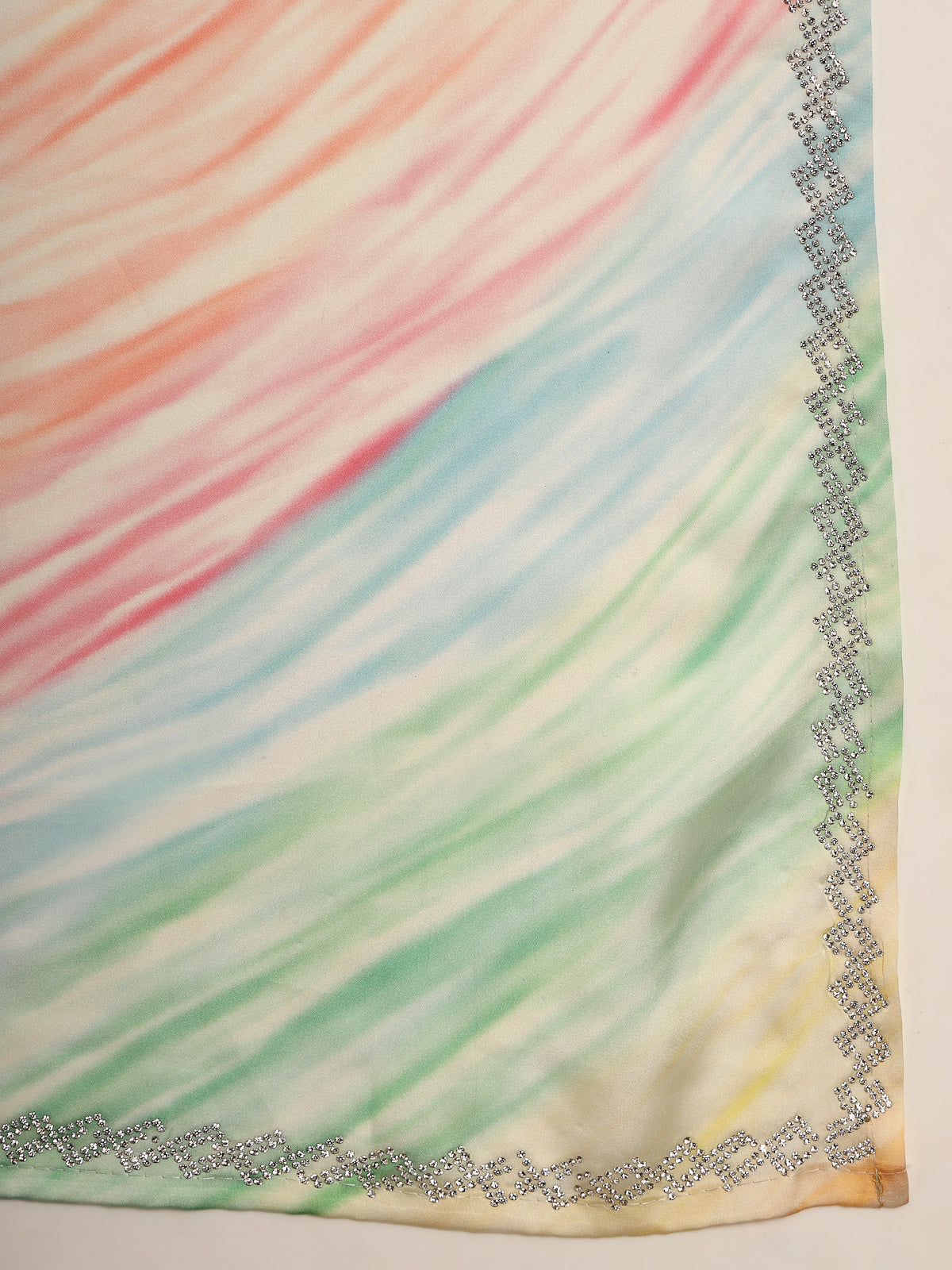 Multi Color Organza Saree With Rich Border