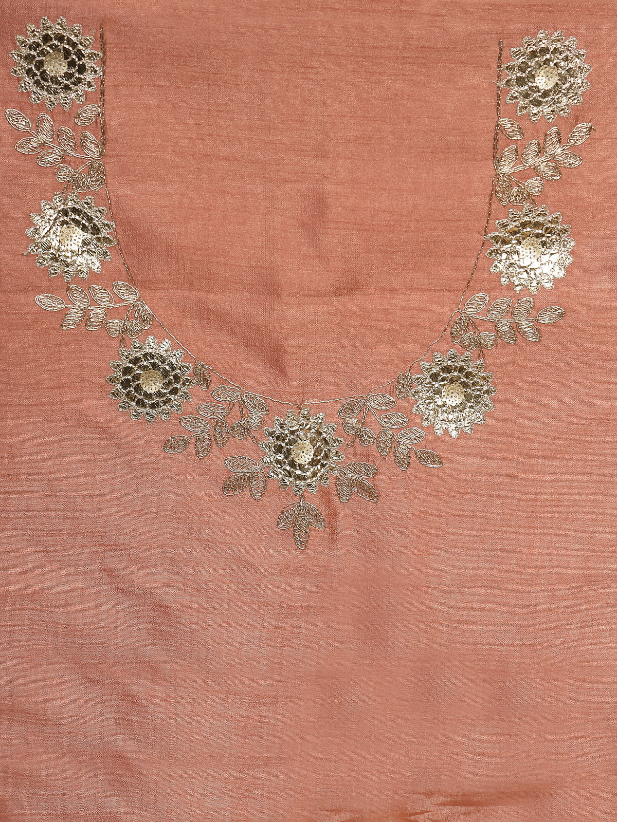 Rust Orange Organza Saree with Gold Silver Work and Designer Border