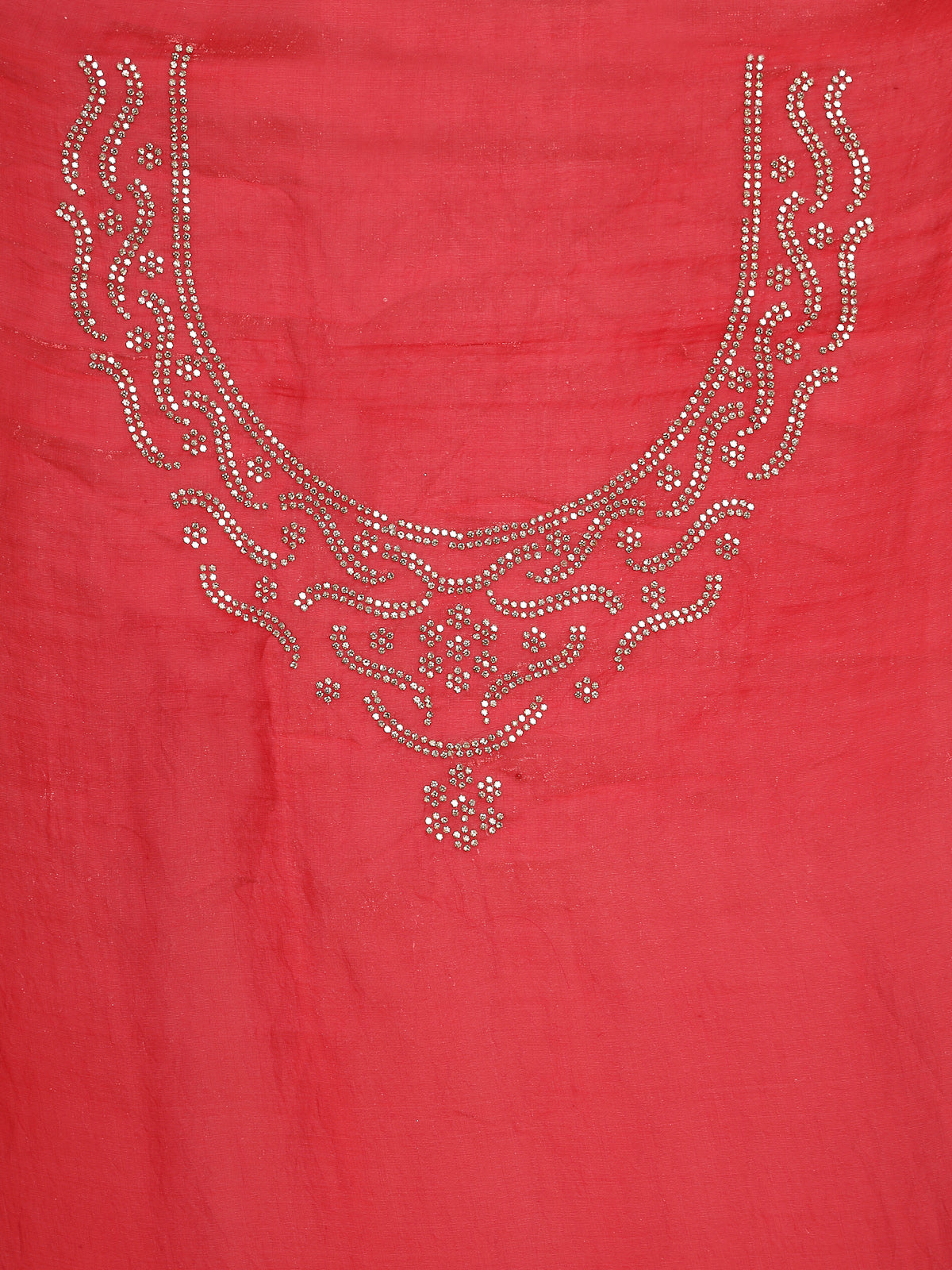 Red Designer Satin Saree