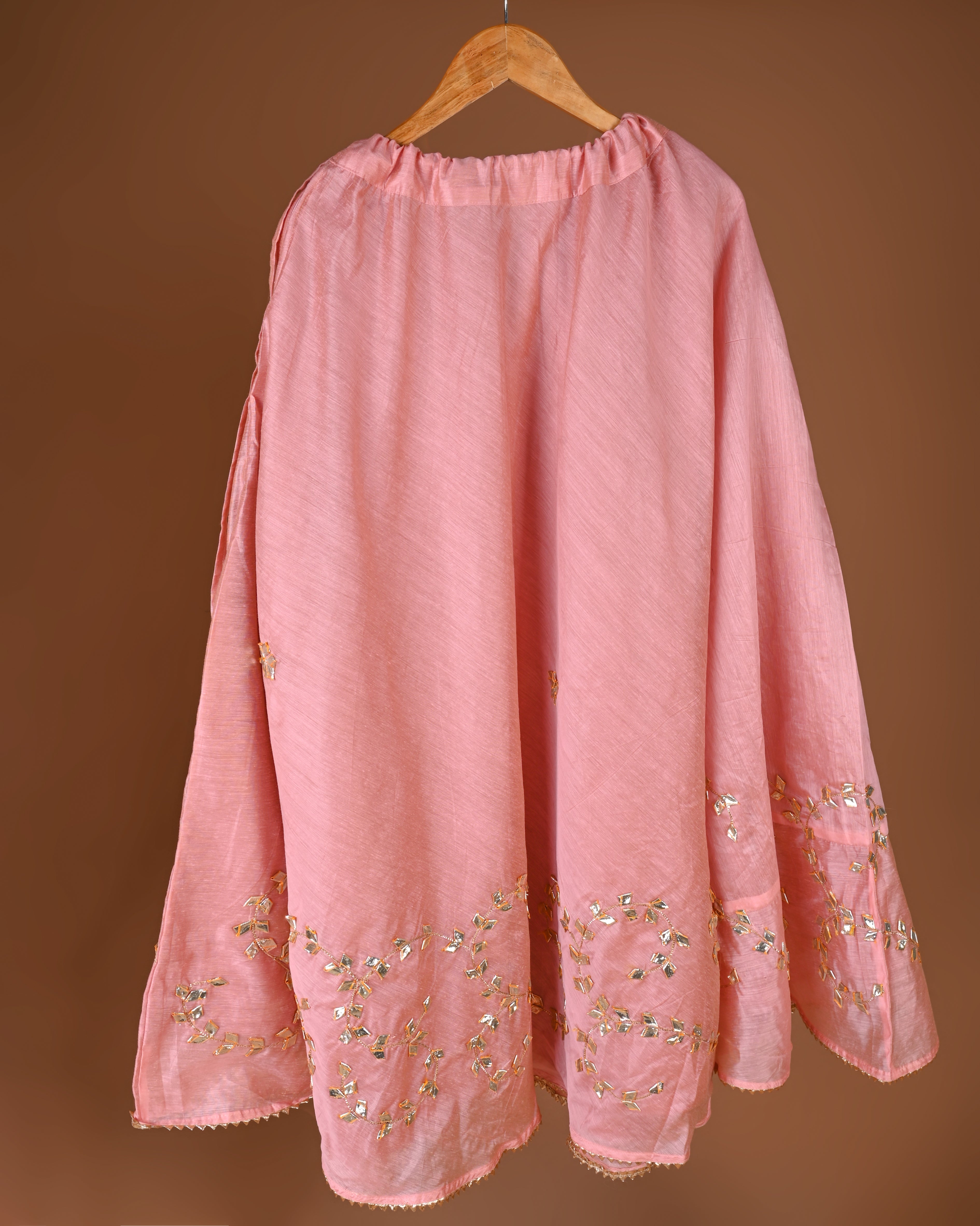 Rose Pink Silk Lehenga Set