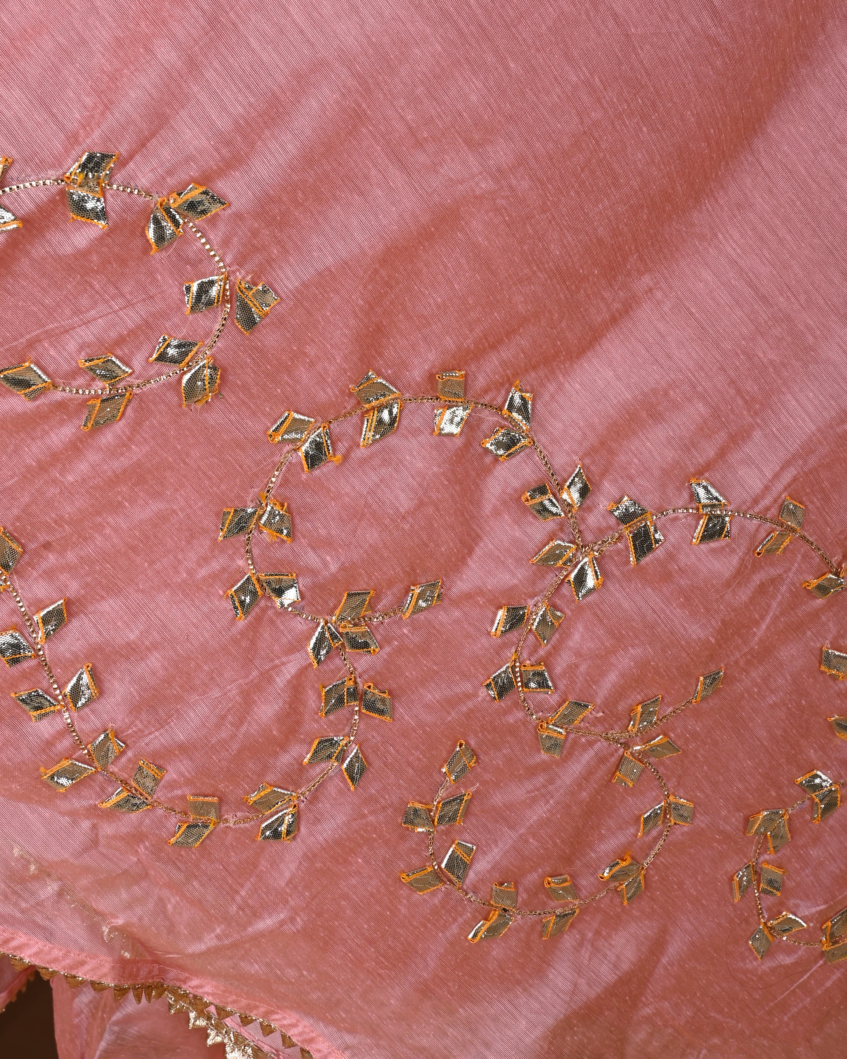 Rose Pink Silk Lehenga Set