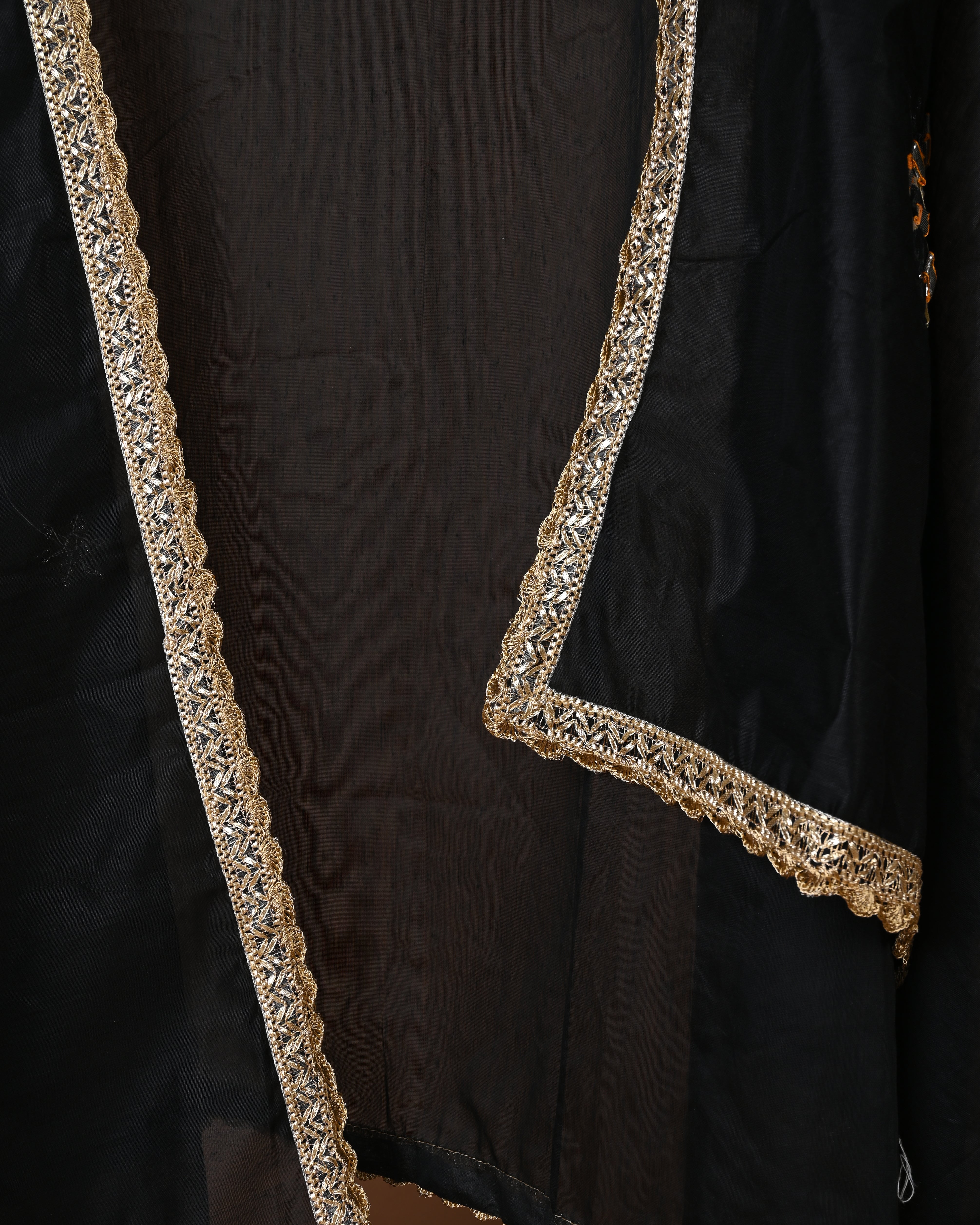 Noir Majesty Silk Lehenga Set