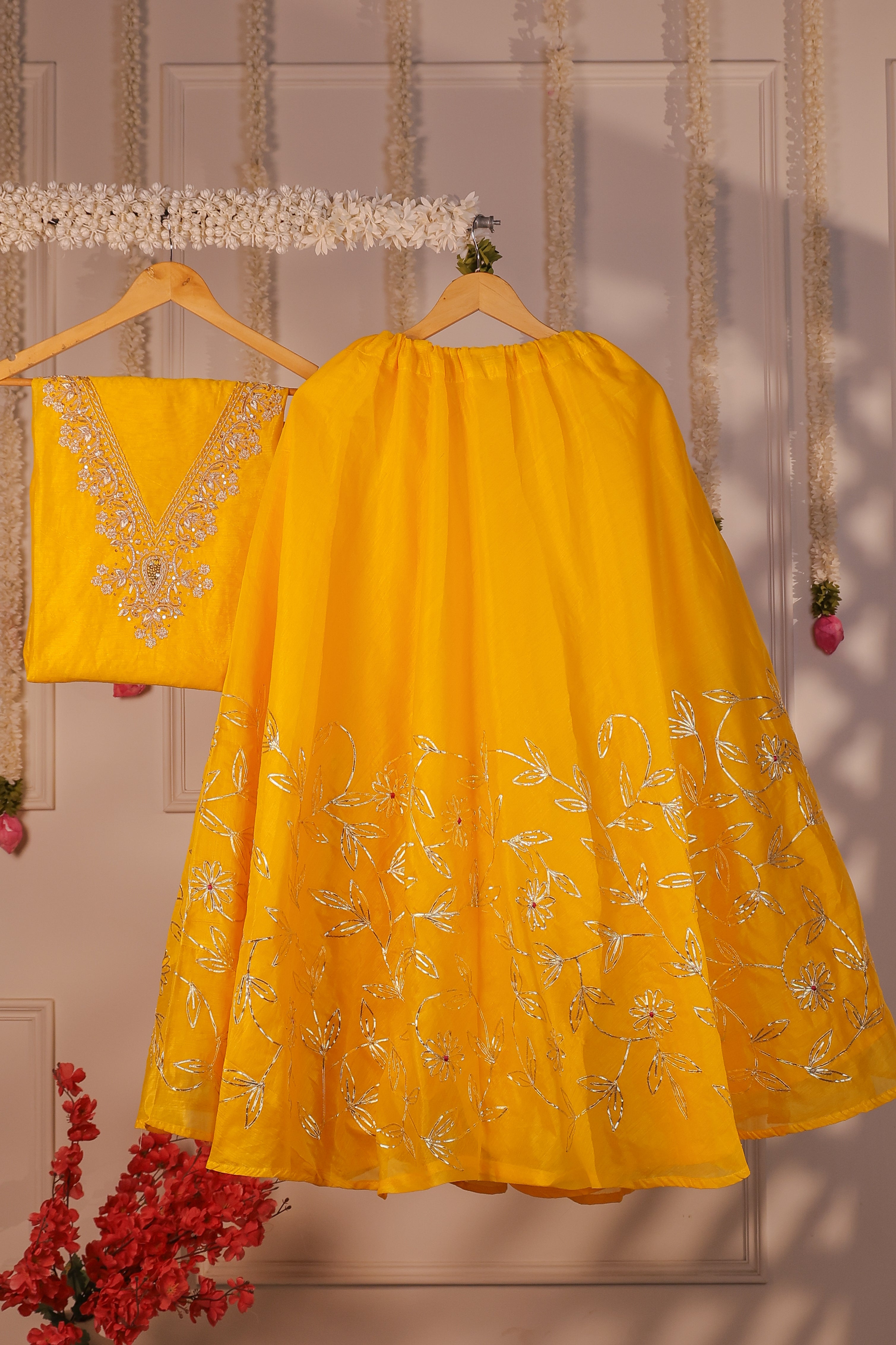 Haldi Opulence Semi-Stitched Lehenga Set