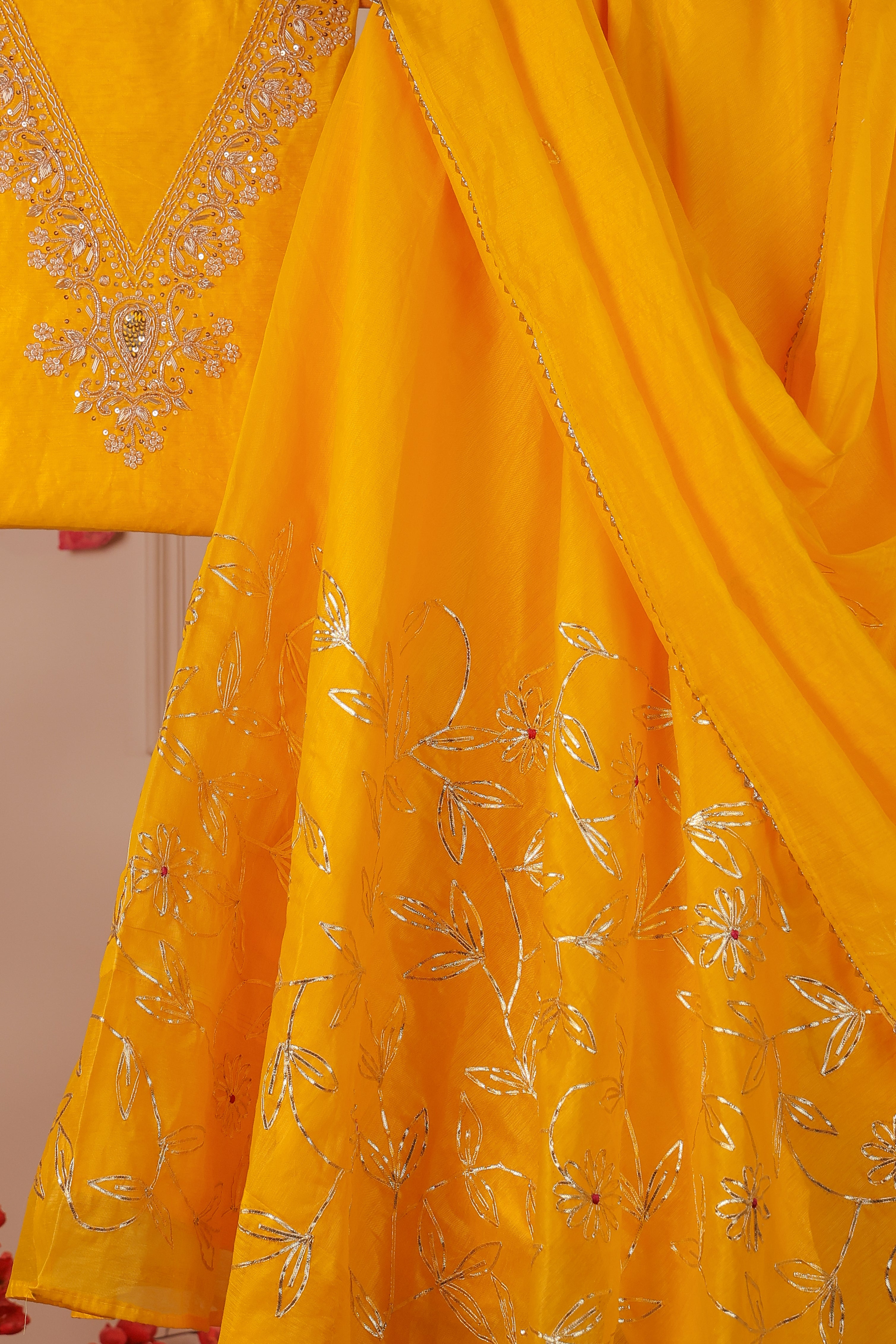 Haldi Opulence Semi-Stitched Lehenga Set