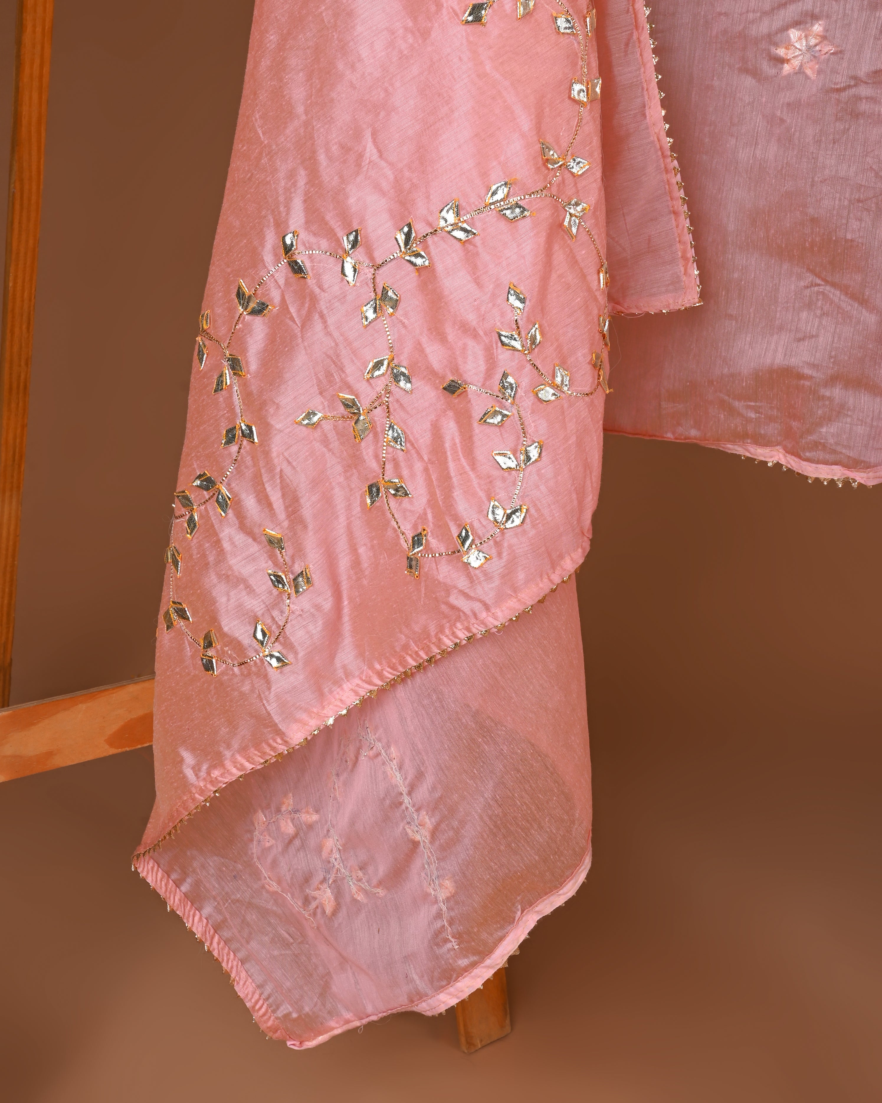 Rose Pink Silk Lehenga Set