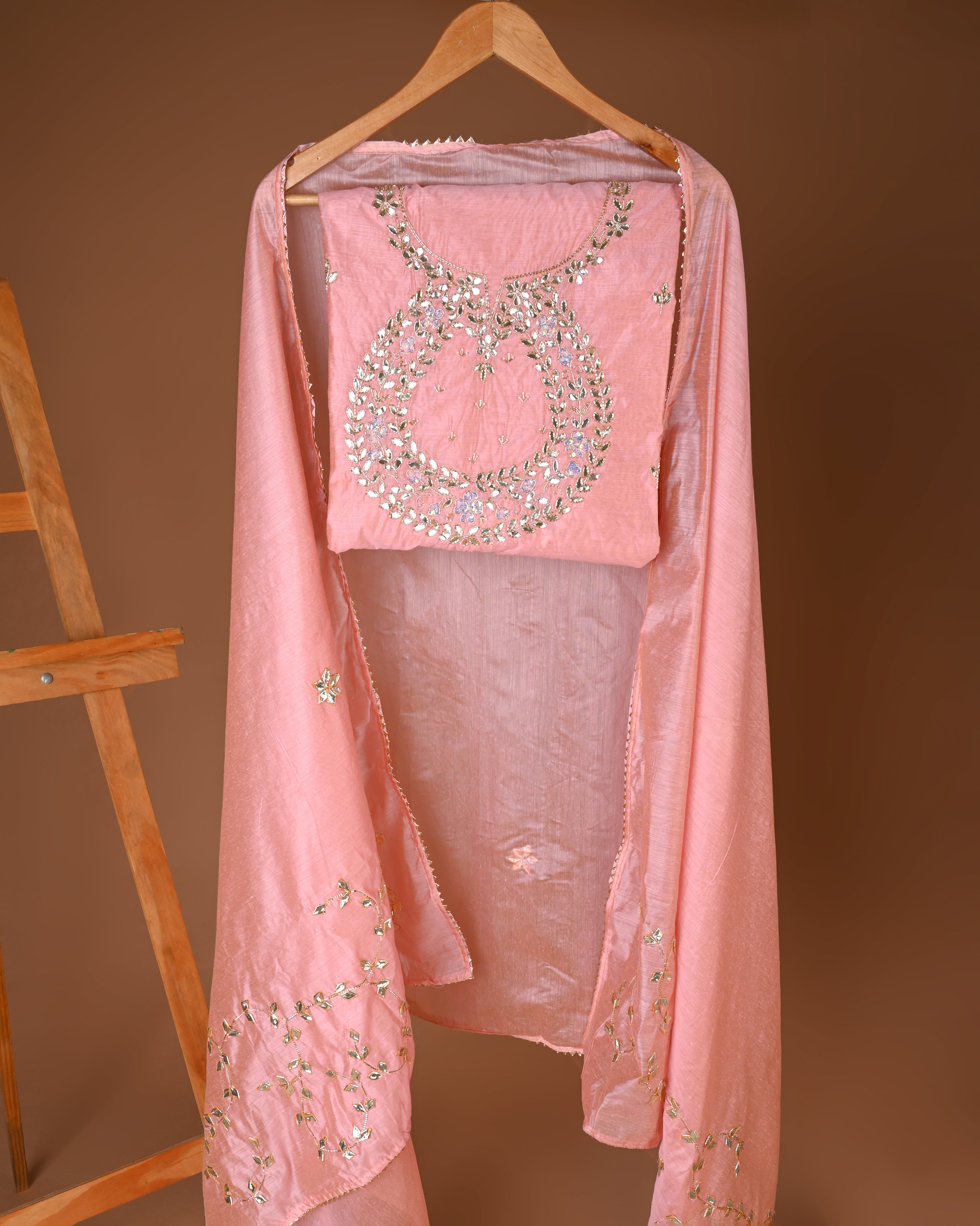 Rose Pink Silk Lehenga Set