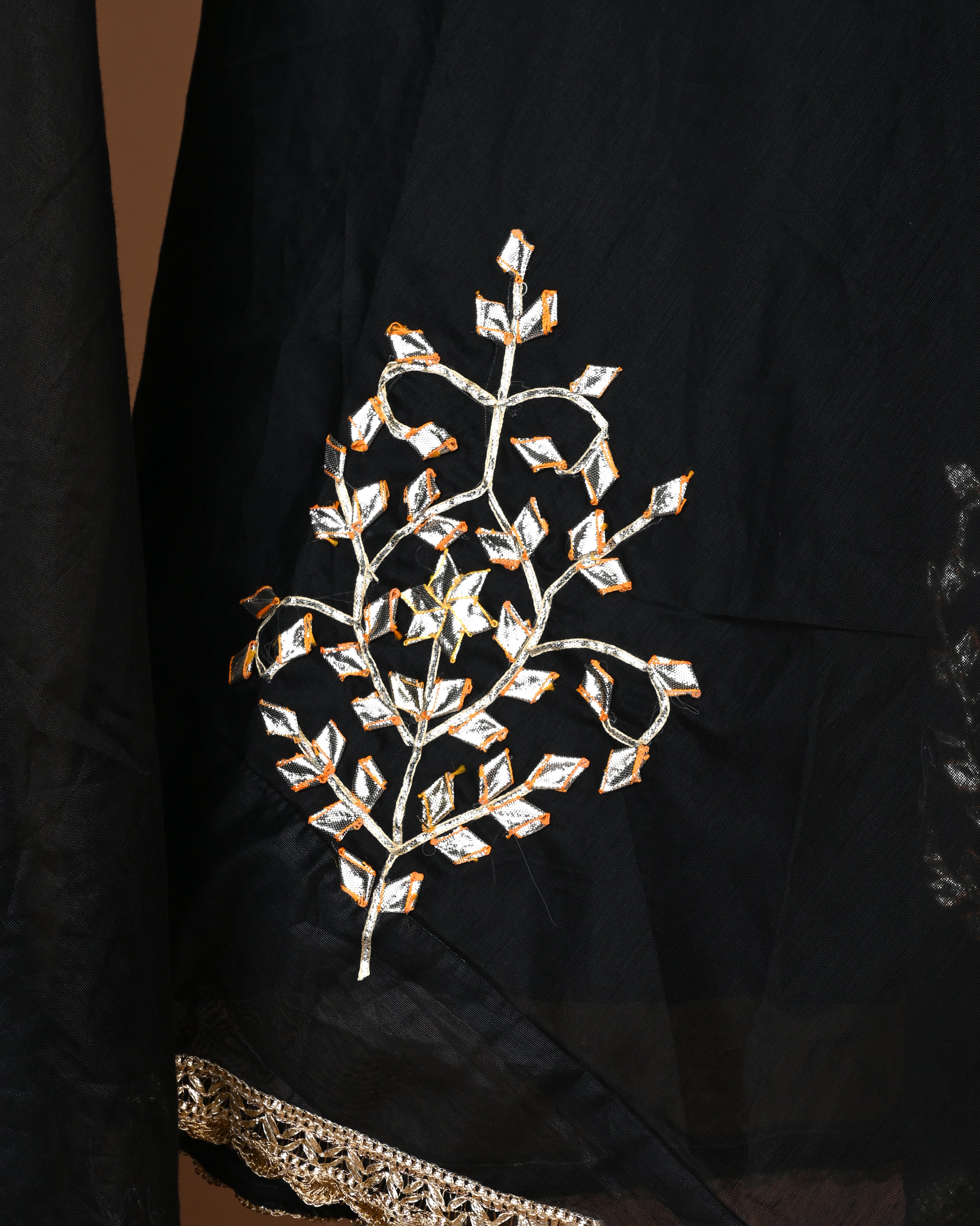 Noir Majesty Silk Lehenga Set