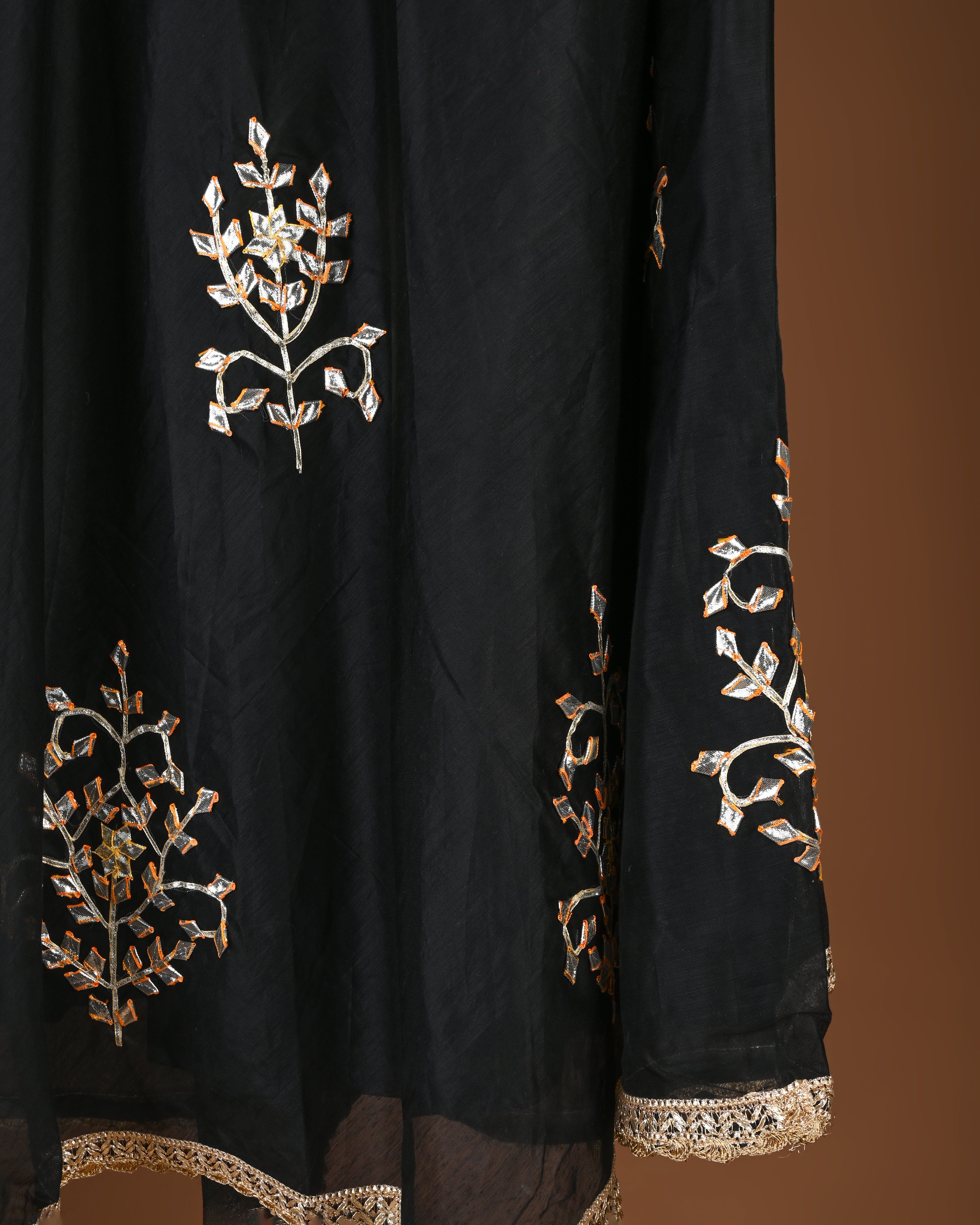 Noir Majesty Silk Lehenga Set