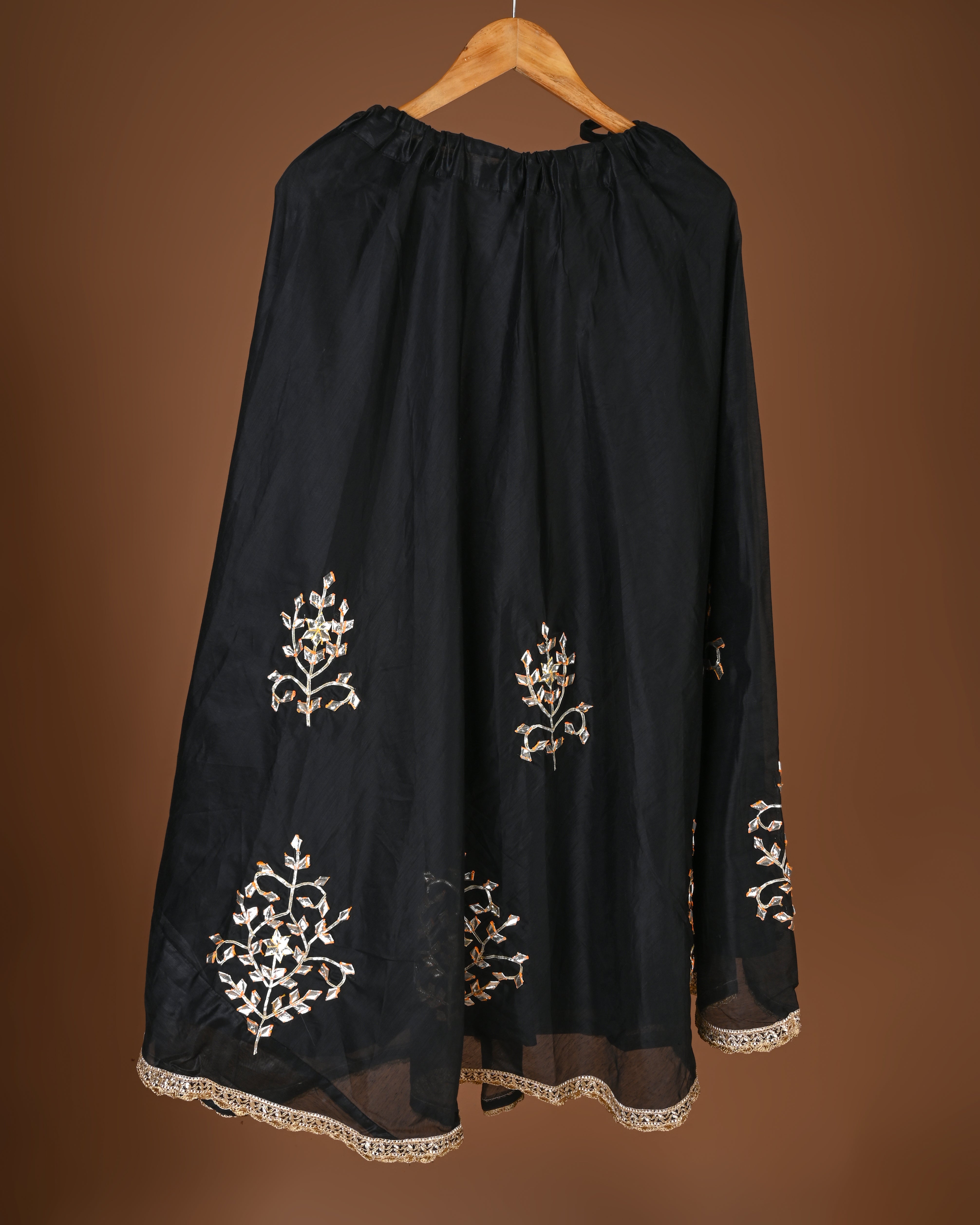 Noir Majesty Silk Lehenga Set